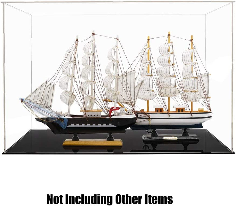 Self-Assembly Acrylic Display Case,Deluxe Dustproof Showcase,Display Cases for Collectibles for Pop Figures Toy Collectibles,Need Remove Protective Film(13.5X6X10.6 Inch; 34X15X27Cm)